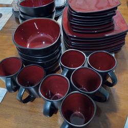 Selling As Is , Showing In Pictures, 2 Plates  Large  and  Small  are chipped  Also Missing A Coffee Cup   