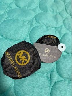 MK Michael Kors foldable purse hand fan heat NEW nylon