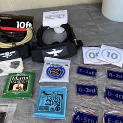 Guitar Picks, Strings, Cables, Straps, And Cloths