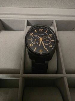 Citizen Eco-Drive Men's Black IP Stainless Steel Watch (Model A09025-56E)