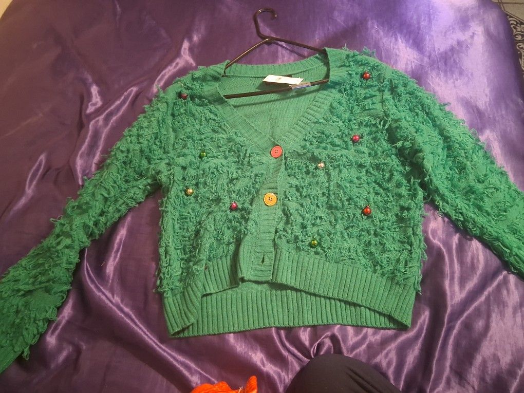 Large Green Christmas Sweater