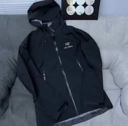 Arc'teryx Black Hooded Shell Jacket
