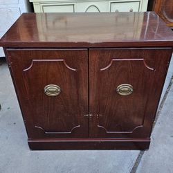 Vintage Wood Cabinet Nightstand