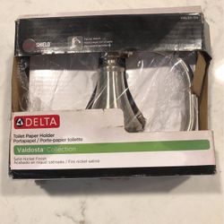 Delta Nickel Finish Toilet Paper Holder