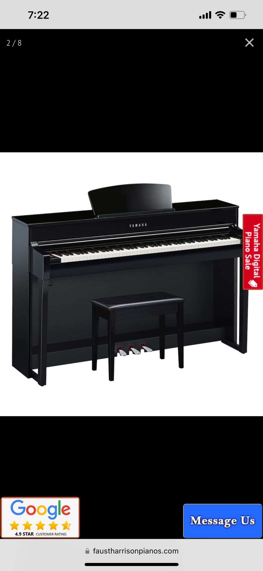 Yamaha automatic piano, clp 645 clavinova 