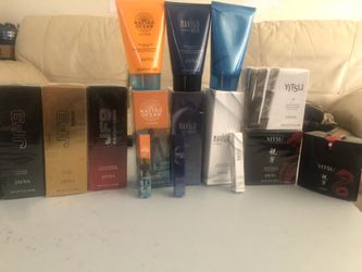 Perfumes para caballeros algunos con loción para después de afeitar. Navigos,JF9,Absolute leather