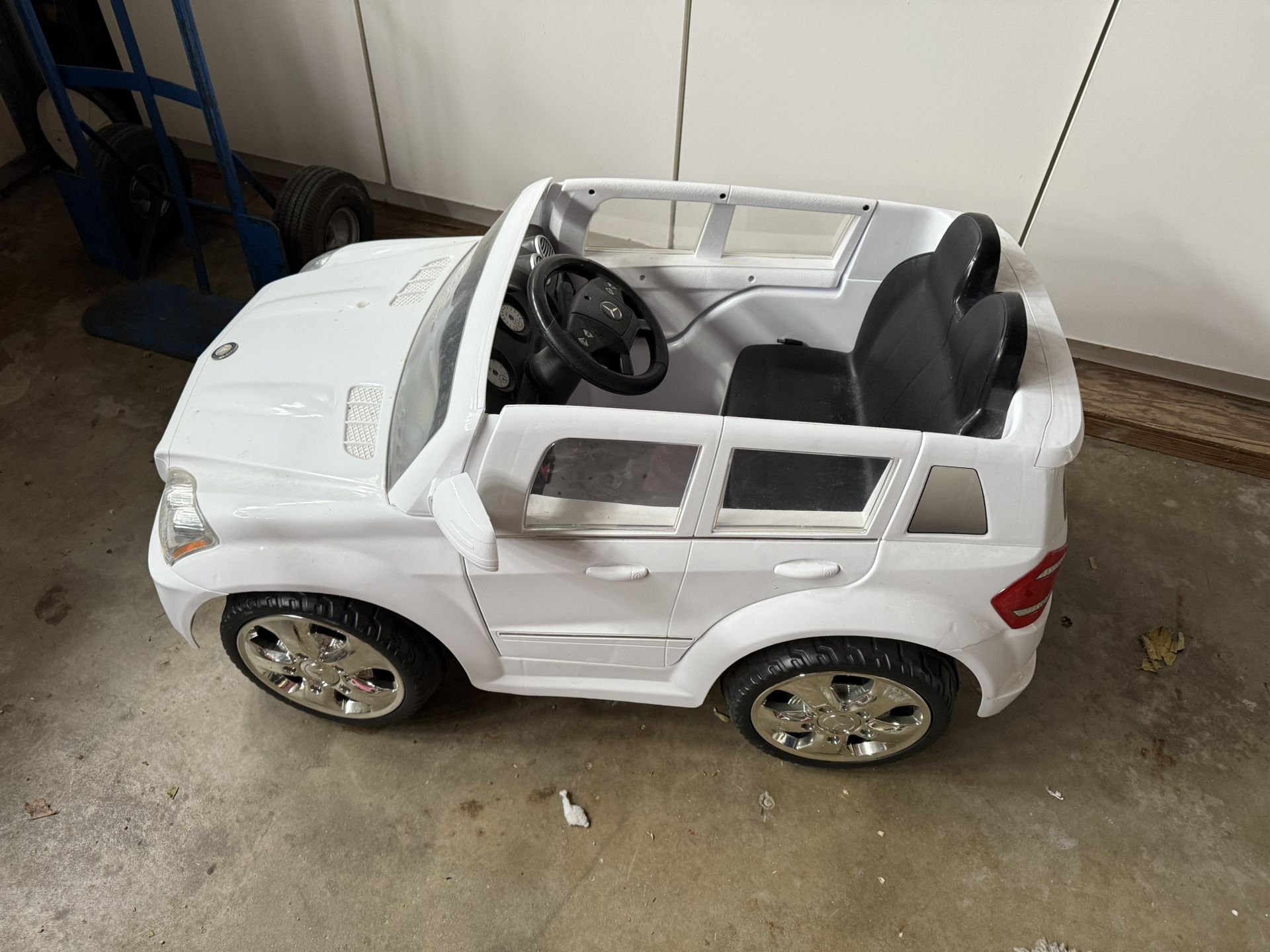 Electric White Mercedes For Children