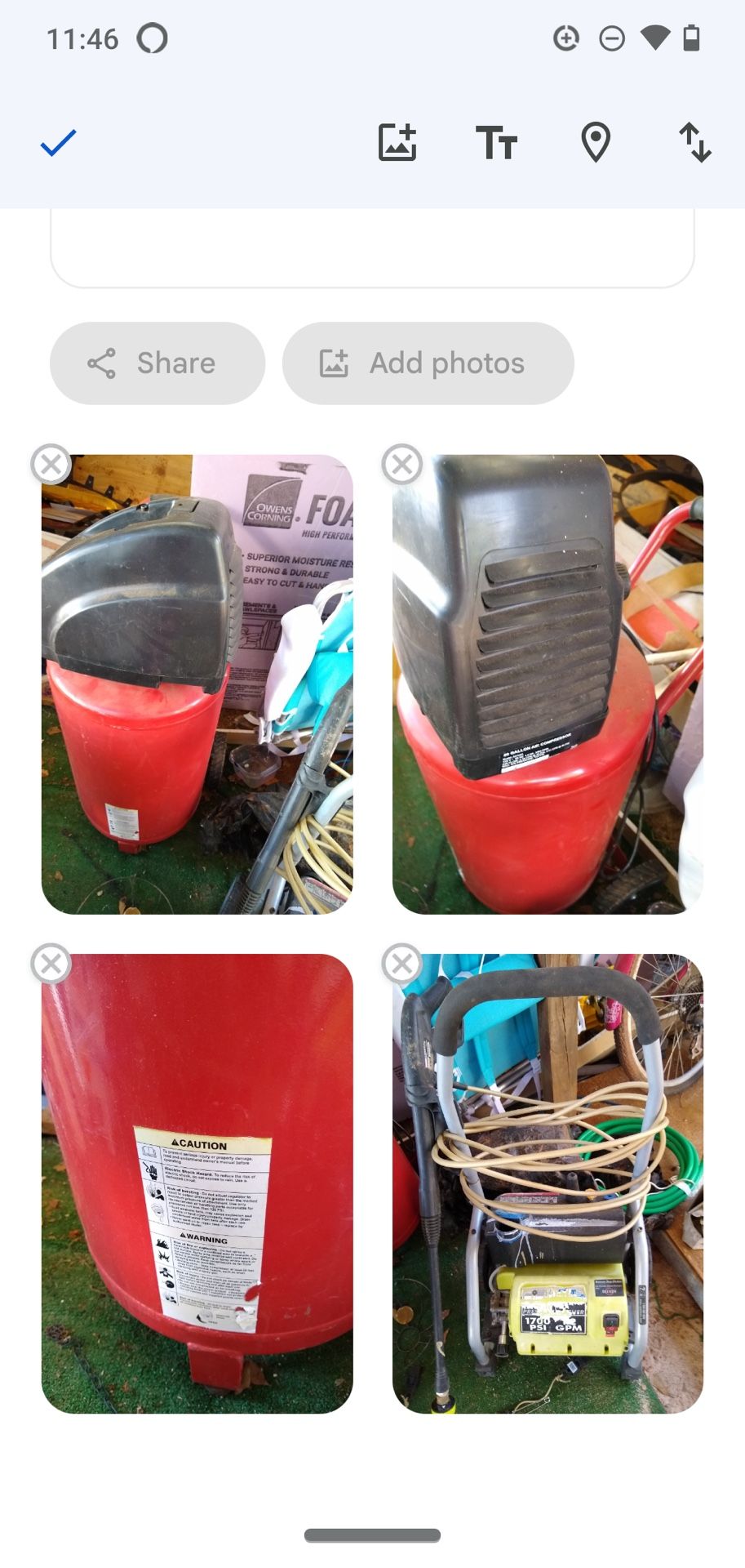 Compressor , Power Wash, Water Pump Industrial fuel & Energy equipment