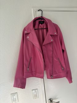 Pink Leather Jacket