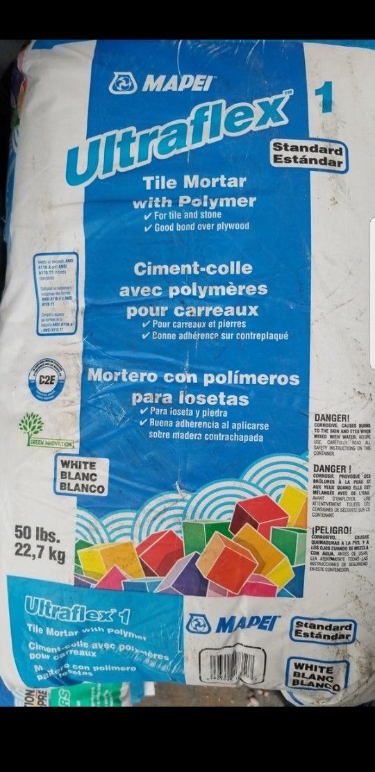 Thinset for tile...........pegamento para tallo