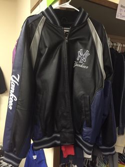 Leather Yankees Mens Xl coat