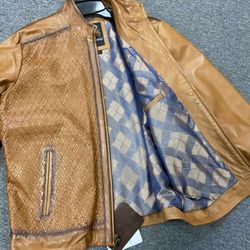 Nuevas chamarras de Piel original trenzada a mano