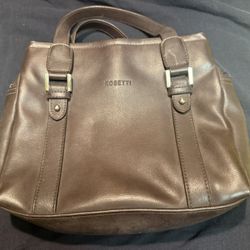 Brown Rosetti Handbag