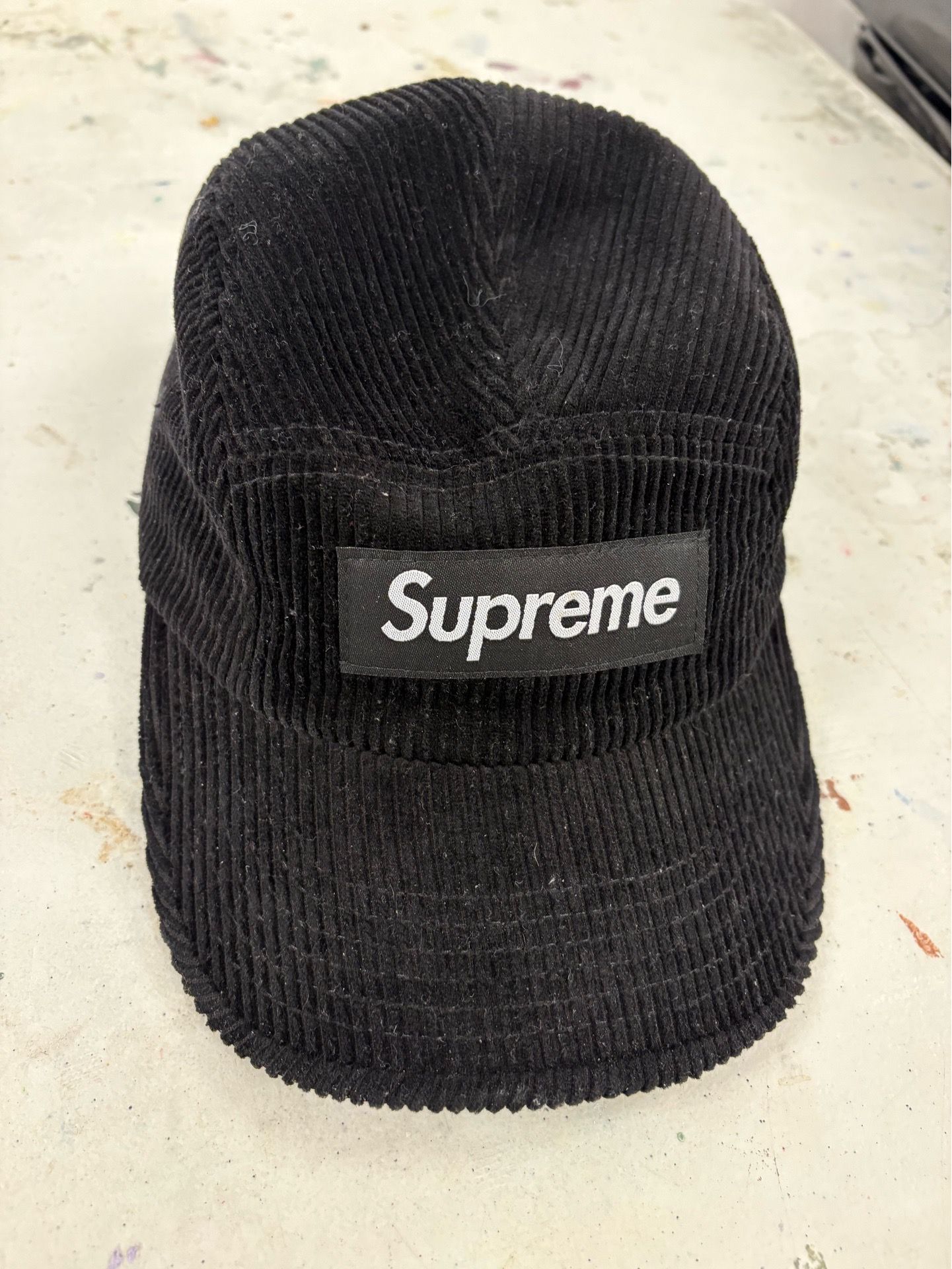 Supreme Corduroy Box Logo Six Panel Cap FW25