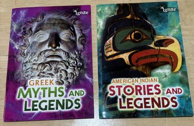 5 Kids Books Ignite Greek Myths and Legends, Norse Myths and Legends, American Indian Stories and Legends, Master of Disaster&Mudshark by Gary Paulson