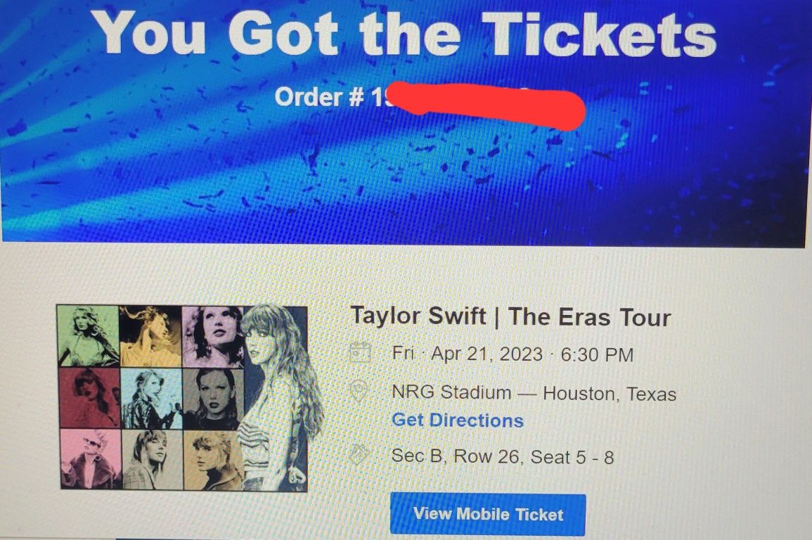 TAYLOR SWIFT CONCERT ❤️‍🔥 FLOOR SEATS ❤️‍🔥 Section B