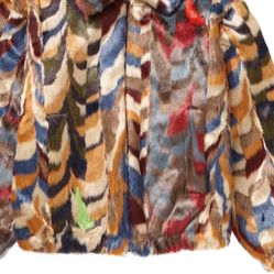 Supreme Multi Color Fur Coat 