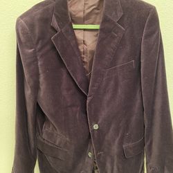 Purple Velour Blazer