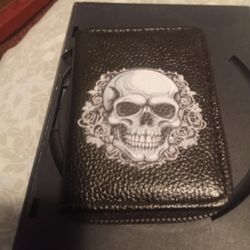 The Black and White Skull Card Wallet