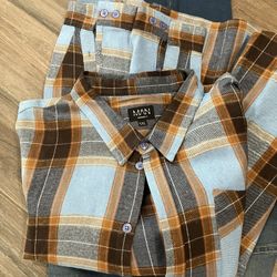 boohooMAN Jeans w/flannel Shirt