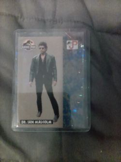 Dr Ian Malcolm vintage Jurassic Park card