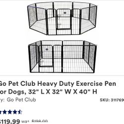 Go Pet Club Dog Exercise Pen