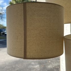 Floor Lamp! OBO Adesso 4238-26 Trinity Arc Floor Lamp Antique Bronze FinisH, Beige Burlap . Home Decor Lamps and Light Fixtures, 82",3 Arm