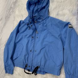 DKNY JEANS Stretch Parachute Jacket, Woman, BLUE