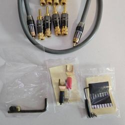 Audiophile Connection Lot: 8x Tributaries Locking Banana Plugs + Monster Interlink 400