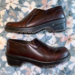 Sanita Danish Mule/Slip On Leather Clogs. Sz 38A