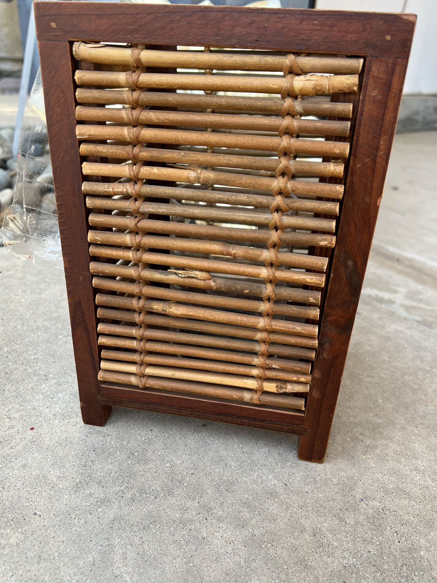 Rattan Candle Holder Brand New!