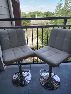 Brand New Luxury white bar stools 60 for both