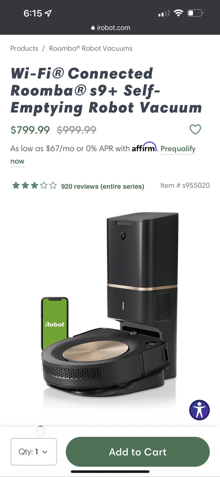 Roomba S9 Comes With Original Box And Supplies