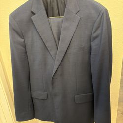 Tommy Hilfiger Men's Blue Wool TH-Flex Stretch Modern-Fit Suit Jacket Size 46R
