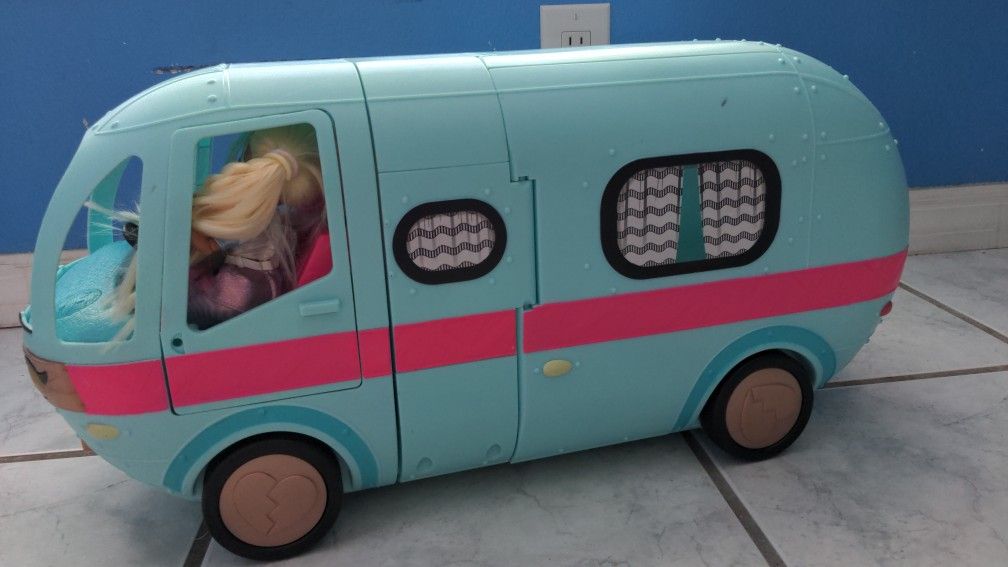 LOL OMG Glamper Camper With Dolls and ALL ACCESSORIES