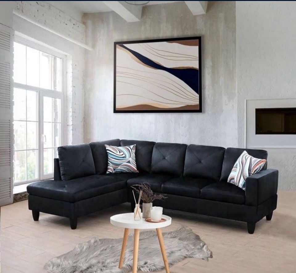 PRE-ASSEMBLED NEW 2 Piece FUOROLA Sectional Left Facing Sofa