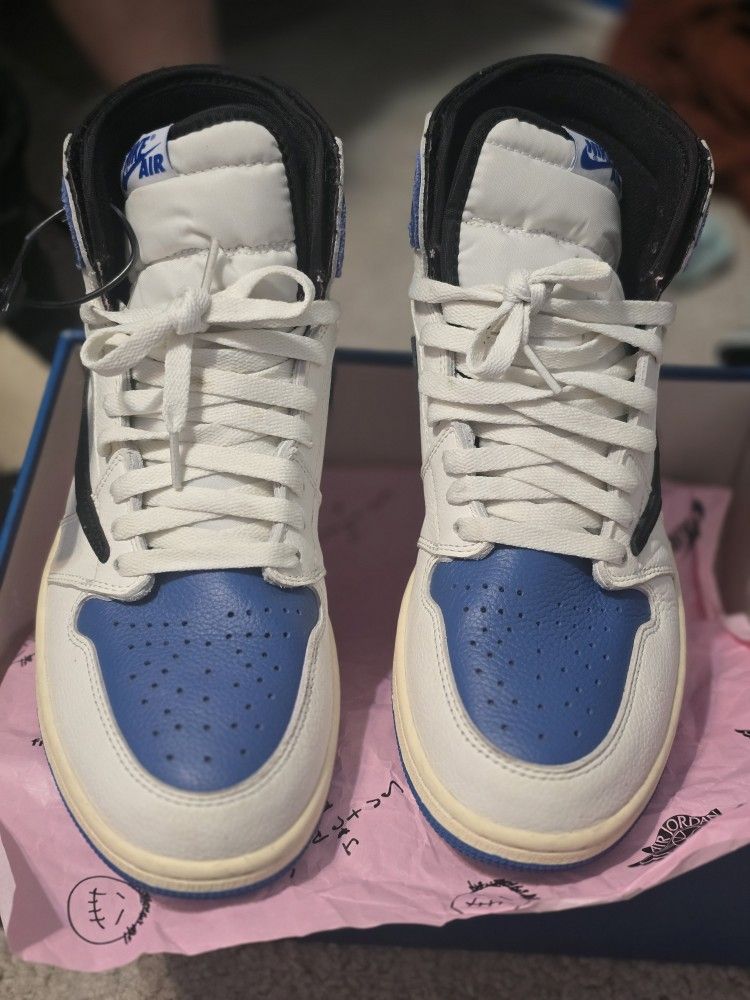 Fragment Design X Travis Scott Retro Air Jordan 1. Size 10.5