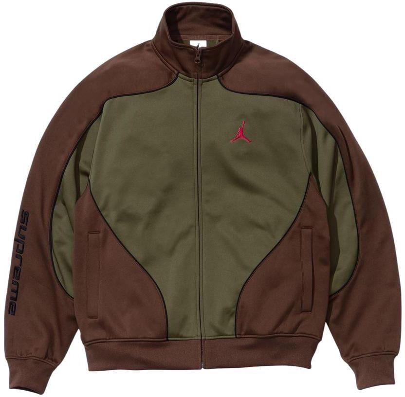 Supreme x Jordan Tricot Track Jacket ‘OLIVE’ - SIZE SMALL & MEDIUM