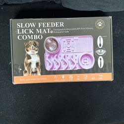 Foodie Puppies Pet Slow Feeding Lick Mat for Dogs & Cats (Platter Slow Lick Mat) | Slow Feeder, Bowl Section & Lick Mat | Strong Suction Grip | Reduce