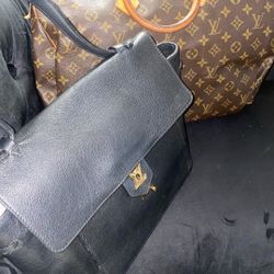 Louis Vuitton Bags 100% Authentic Have Proof Black Bag Lightly Worn Brown Monogram Fair