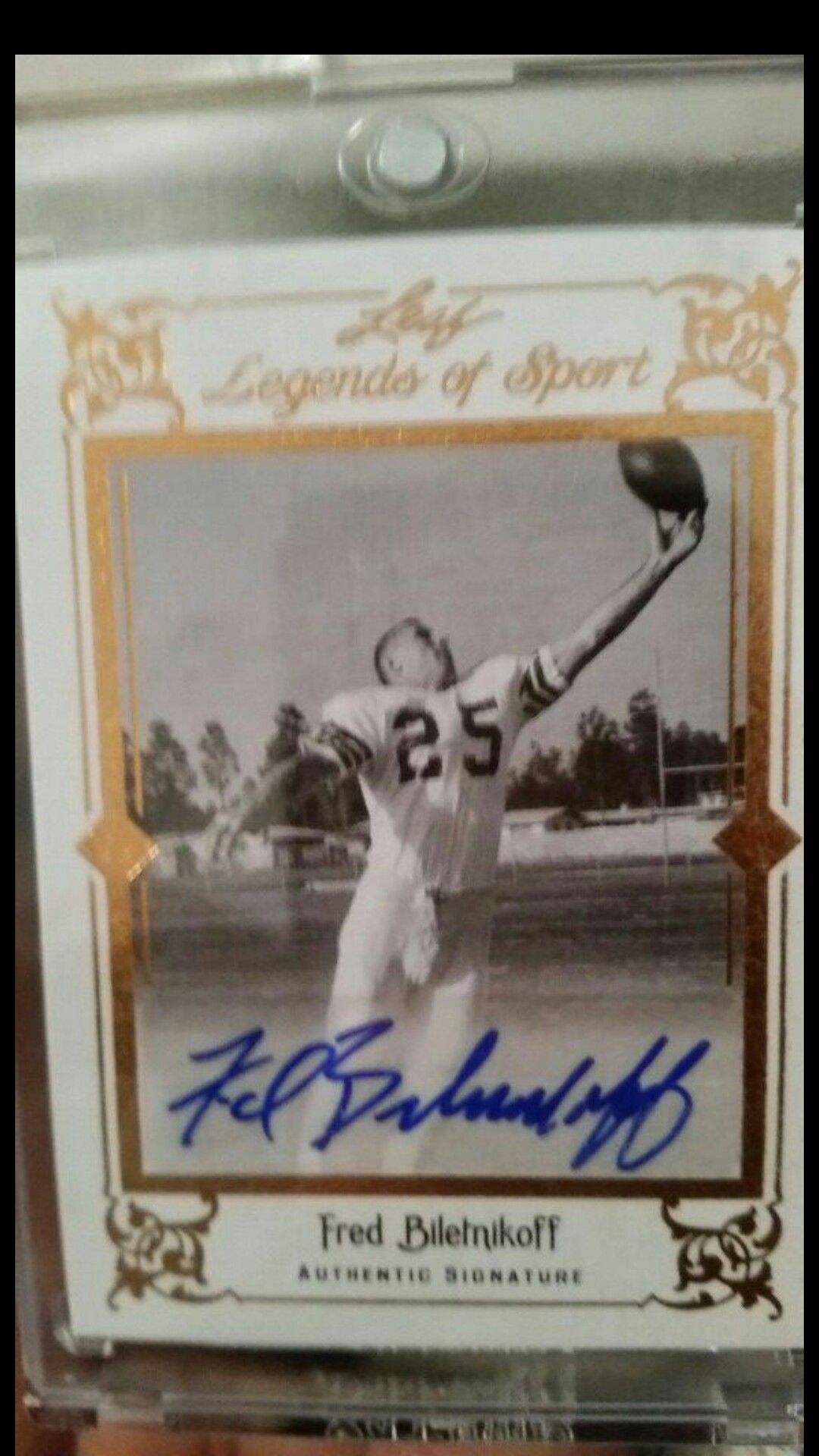 Fred biletnikoff auto card