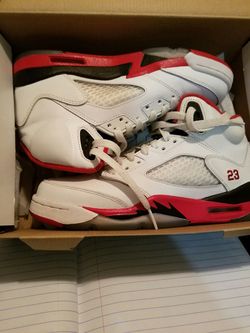 Air jordan 5 fire red size 5