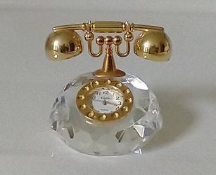 Vintage "Elgin"Miniature Telephone Clock