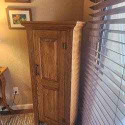 Stull Antique Oak Tall Cabinet
