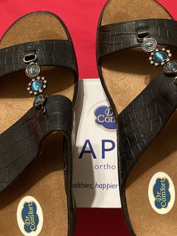 Dr Comfort Shape To Fit Ortho Sandals Size 6