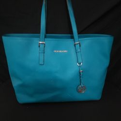 Michael Kors Teal Tote Bag – Pre-Owned