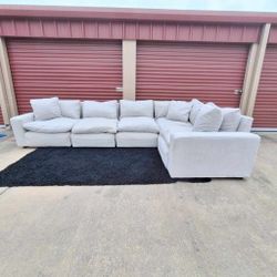 Gray Cloud Sectional Sofa 