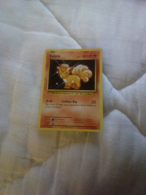 Vulpix Pokemon Card