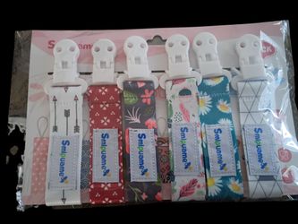 New 6 pack pacifier clips