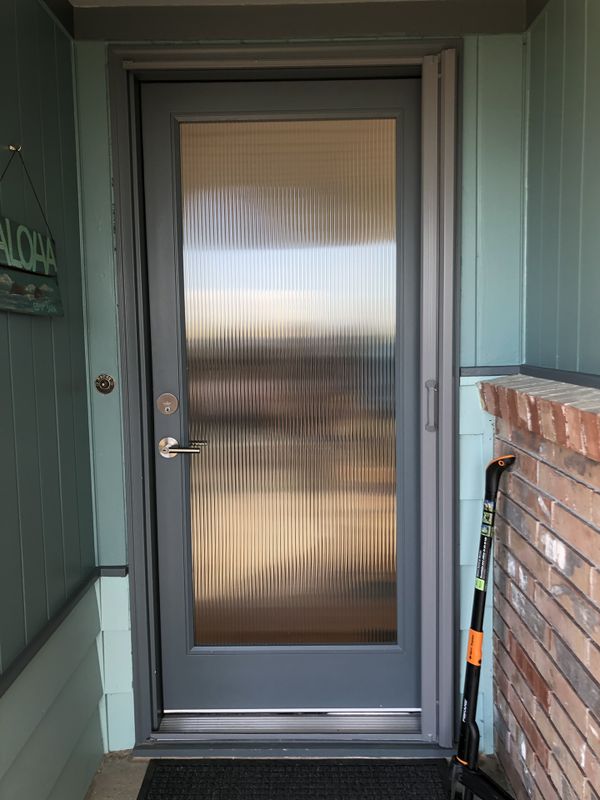 (2) NEW CODEL exterior doors full lite glass panel, 36 (2) NEW CODEL exterior doors full lite glass panel, 36